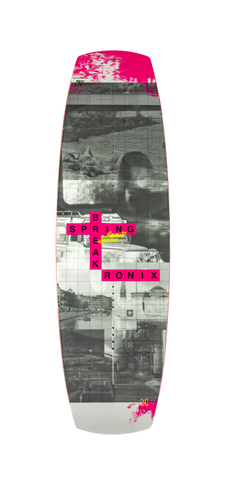 Ronix 2027 Spring Break True Flex Women's Park Wakeboard (Pink Wordsmith)