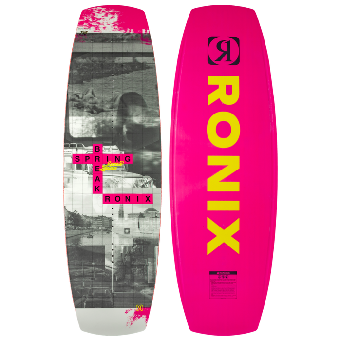 Ronix 2027 Spring Break True Flex Women's Park Wakeboard (Pink Wordsmith)