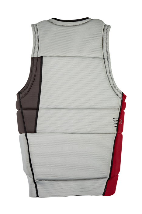 Ronix 2026 Supreme CE Approved Impact Vest - Chalk Grey/Maroon