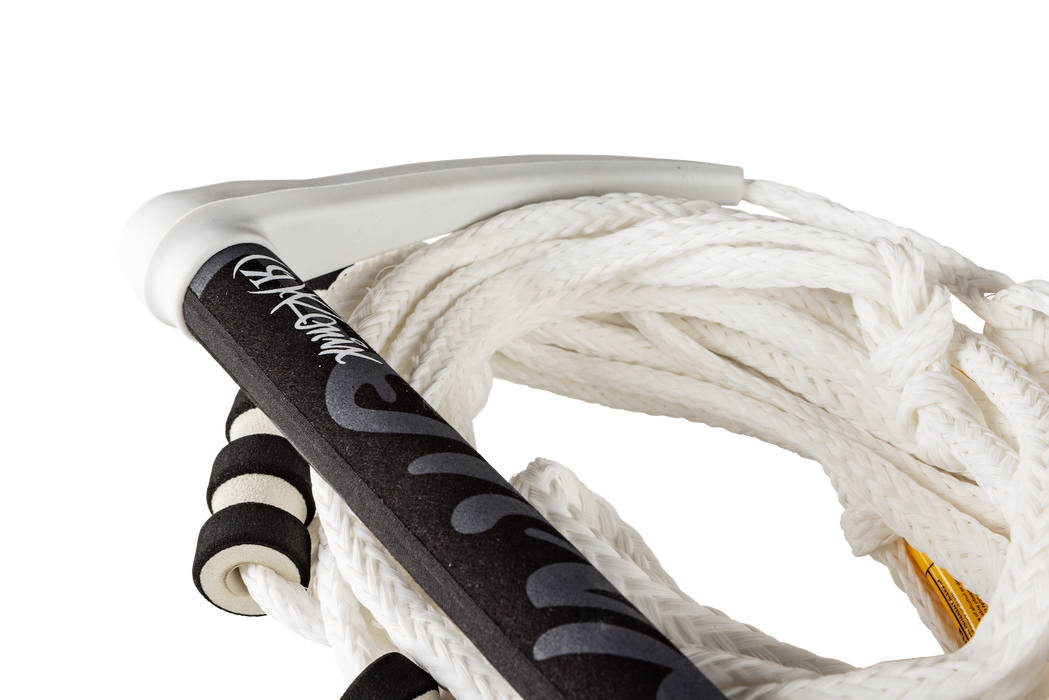 Ronix 2026 Silicone Bungee Surf - 11 in. Handle w/25 ft. 4-Sect. PE Rope - Whiteout