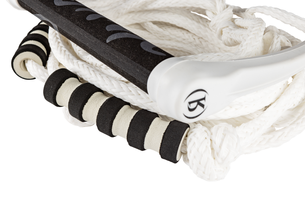 Ronix 2026 Silicone Bungee Surf - 11 in. Handle w/25 ft. 4-Sect. PE Rope - Whiteout