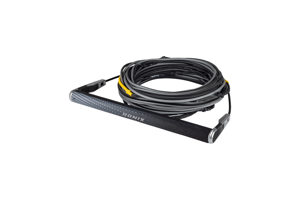 Ronix 2026 One Combo - Hide Grip 1.25 in. Dia. w/80 ft. 5-Sect. R8 Rope - Chrome / Black