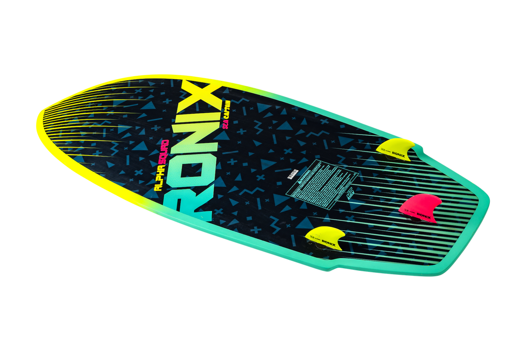 Ronix 2026 Alpha Squad Sea Captain Wakesurfer - Standard Core - Blue / Yellow - 4'2