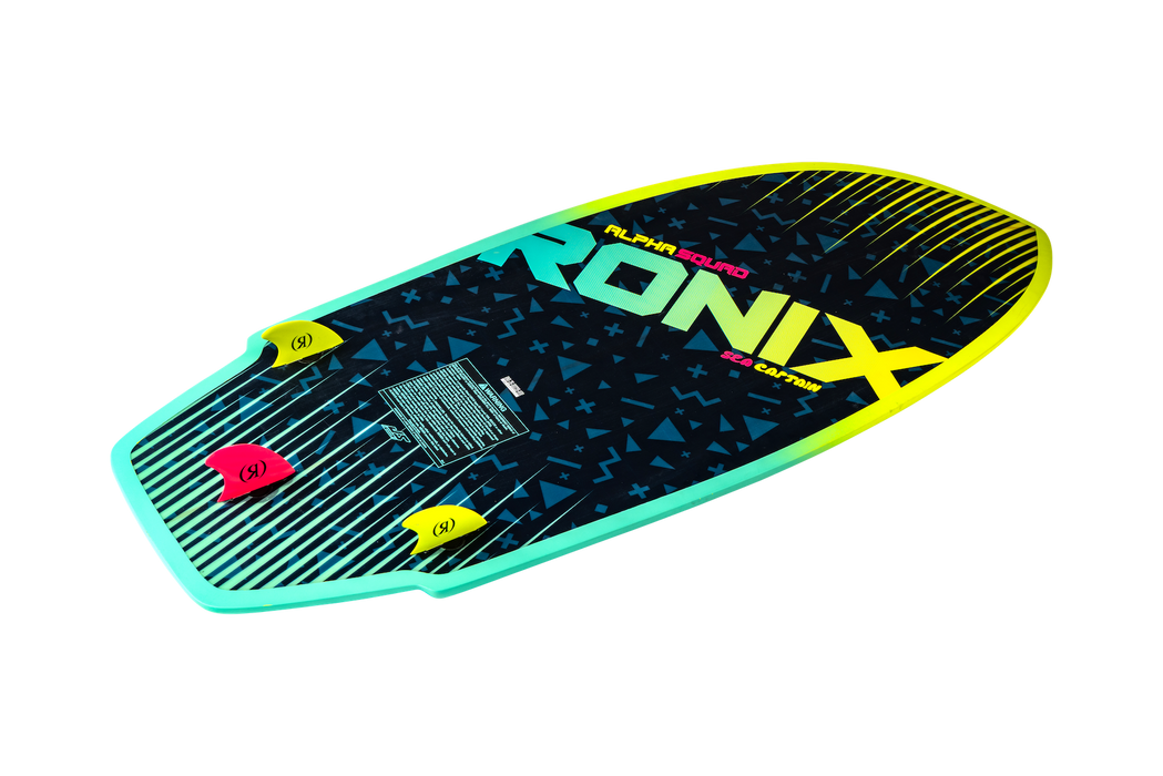 Ronix 2026 Alpha Squad Sea Captain Wakesurfer - Standard Core - Blue / Yellow - 4'2