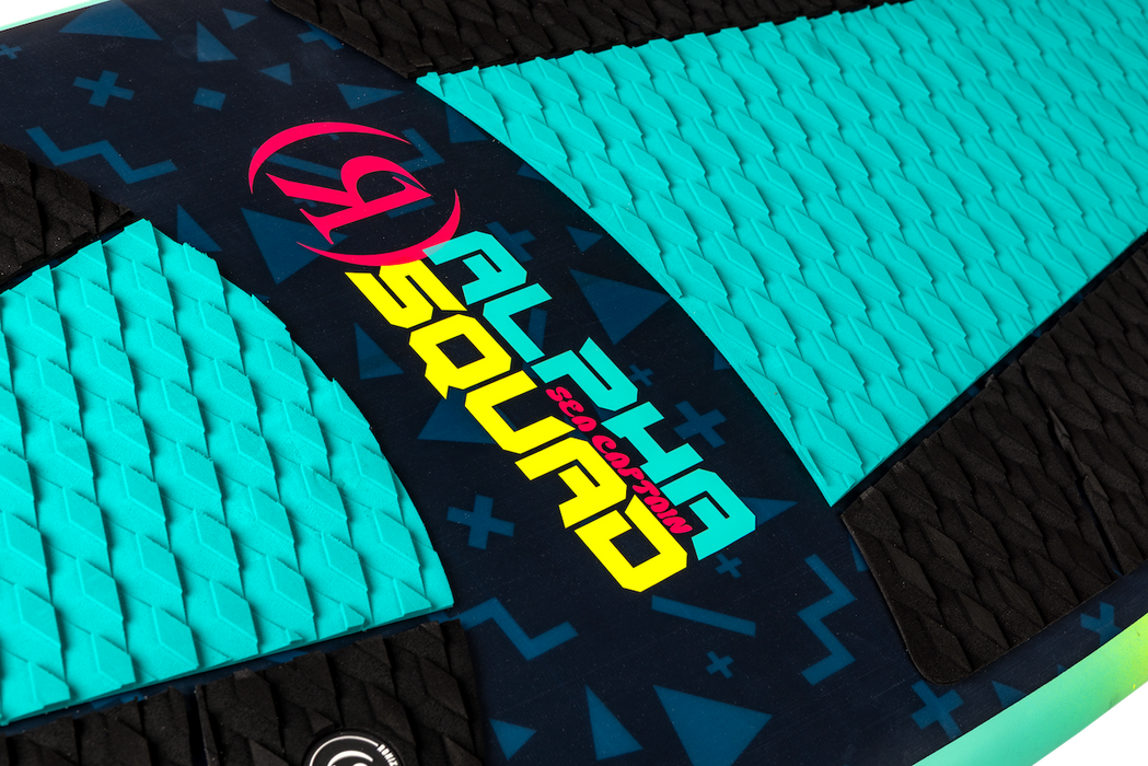 Ronix 2026 Alpha Squad Sea Captain Wakesurfer - Standard Core - Blue / Yellow - 4'2