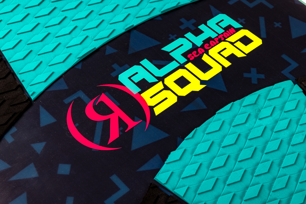 Ronix 2026 Alpha Squad Sea Captain Wakesurfer - Standard Core - Blue / Yellow - 4'2