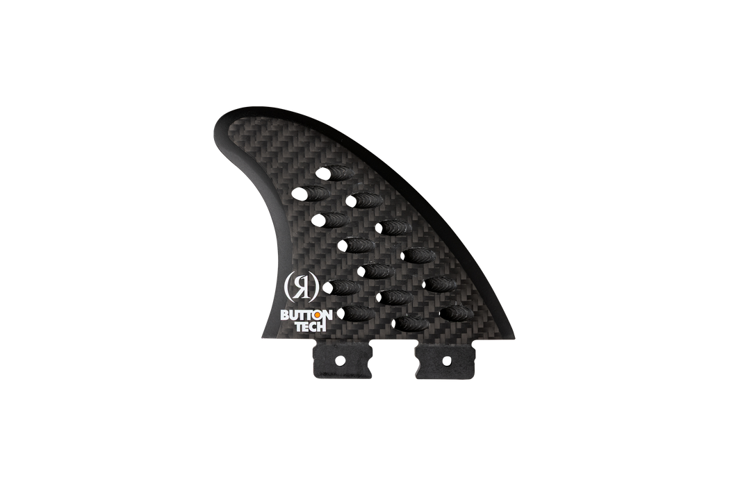 Ronix 2026 3.5 in. - Button - Cheese Grater - A&B Side Surf Fins - Carbon