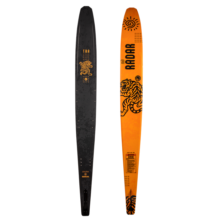 Radar 2027 Boy's Total Radar Awesomeness (T.R.A.) Slalom Ski (Matte Black / Tiger Yellow)