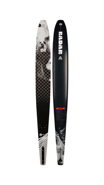 Radar 2025 Senate Pro Build Slalom Ski - Blank  Textreme / Silver