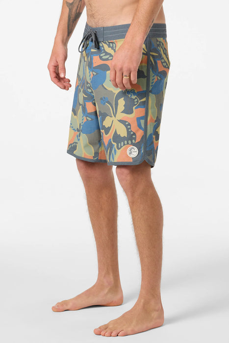 ONeill O'Riginals Print Scallop 18" Boardshort - BFU Dark Shadow