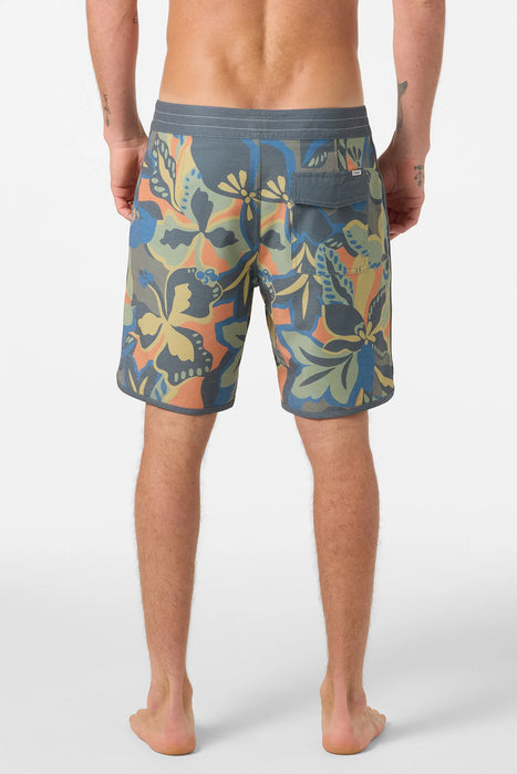ONeill O'Riginals Print Scallop 18" Boardshort - BFU Dark Shadow