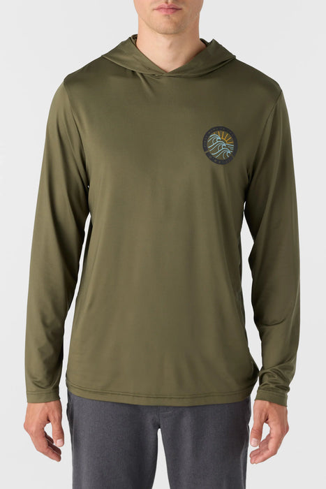 ONeill Travler UPF Hooded Long Sleeve Army