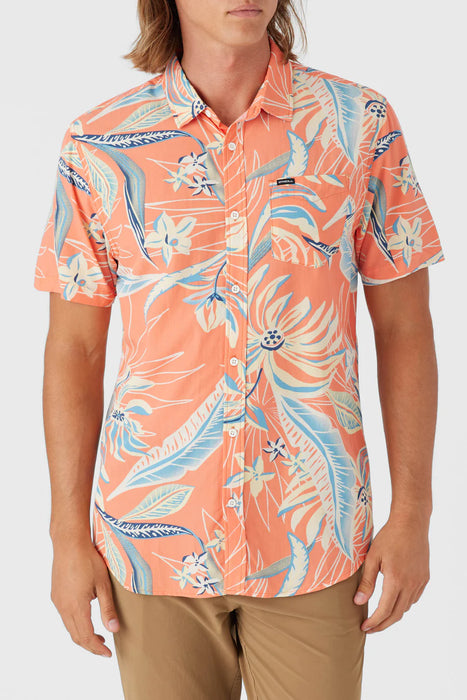 coral orange dress shirt Men Dress Shirt Regular Fit Oxford Solid Color-coral-5xl Long Sleeve 38/39, Men's, Size: 21-21, Orange