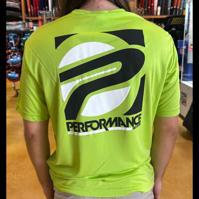 Performance Ski and Surf Mens Dryfit Short Sleeve Shirt Neon Green