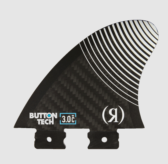 Ronix 2024 Floating Button - Blueprint - Carbon Center Surf Fin - 3.0 in.