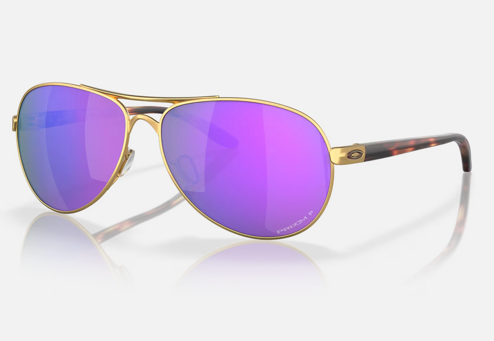 Oakley Feedback Satin Gold w/ Prizm Violet Polarized