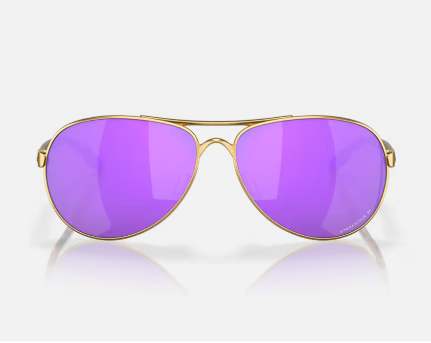 Oakley Feedback Satin Gold w/ Prizm Violet Polarized