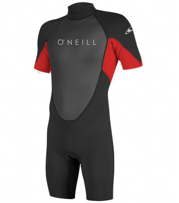 ONeill Youth Reactor-2 2mm Back Zip Short Sleeve Spring  Blk-Red