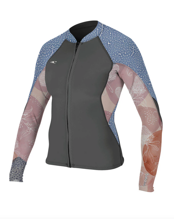 ONeill Women Bahia 1 / 0.5MM Full Zip Jacket Graph / Desert Blue / Drift Blue