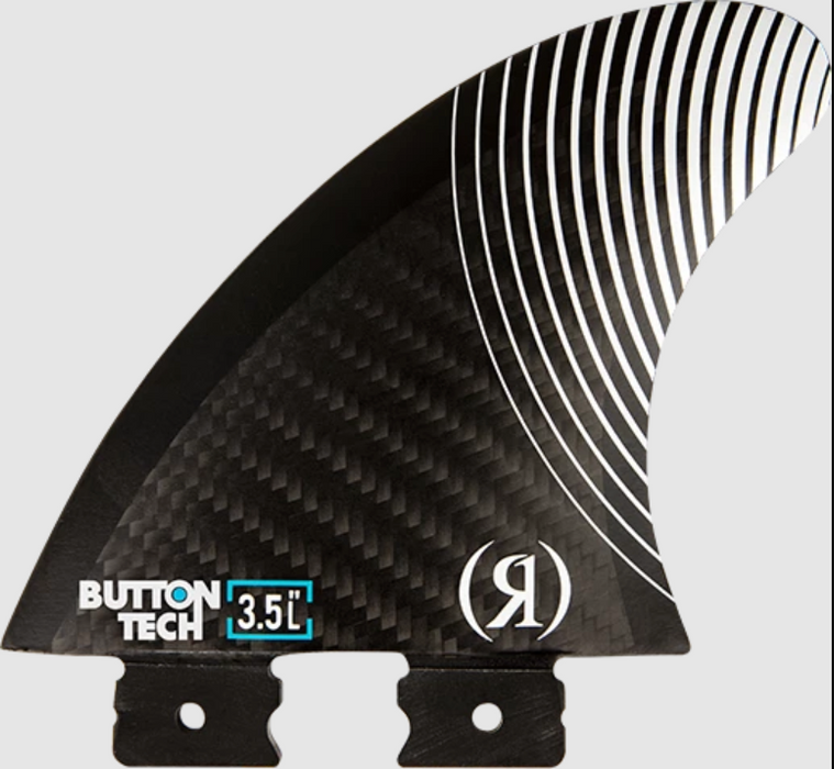 Ronix 2026 Floating Button - Blueprint - Carbon Left Surf Fin - 3.5 in.