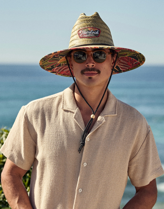 Hemlock Lifeguard UPF 50+ Hat Tropical Foliage