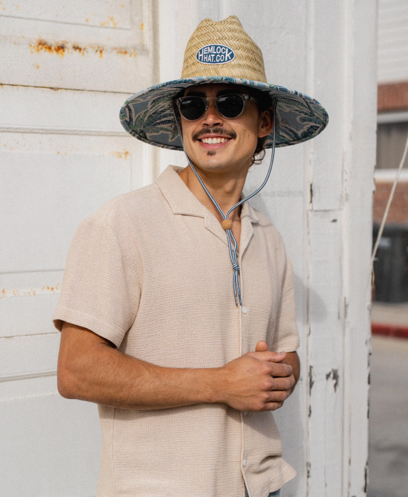 Hemlock Lifeguard UPF 50+ Hat Jacquard Palms