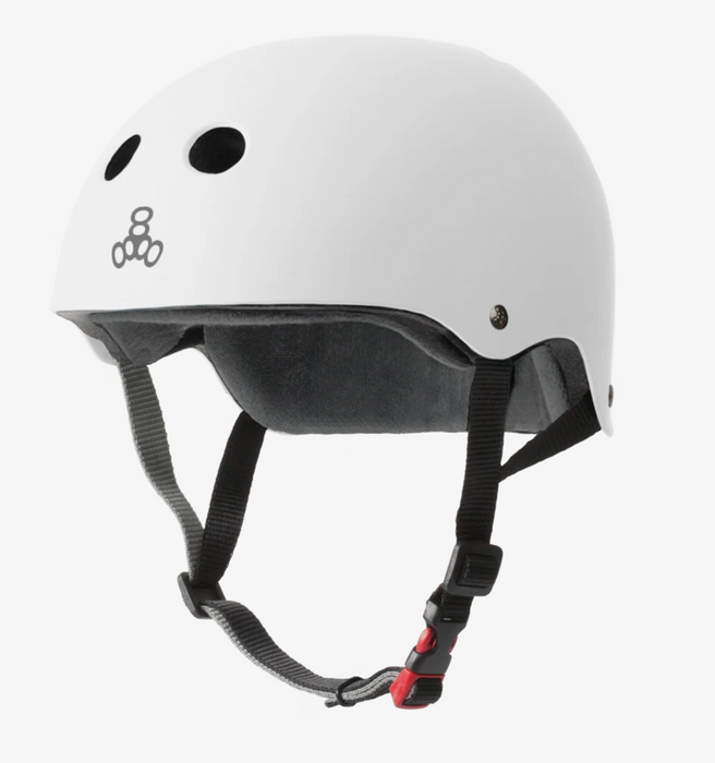 Triple Eight The Certified Sweatsaver Helmet  Matte White