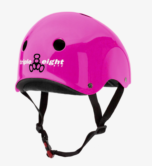 Triple Eight The Certified Sweatsaver Helmet  Pink Glossy