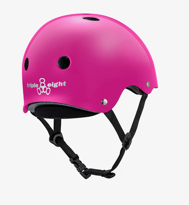 Triple Eight Deep Cover Helmet-Glossy Pink