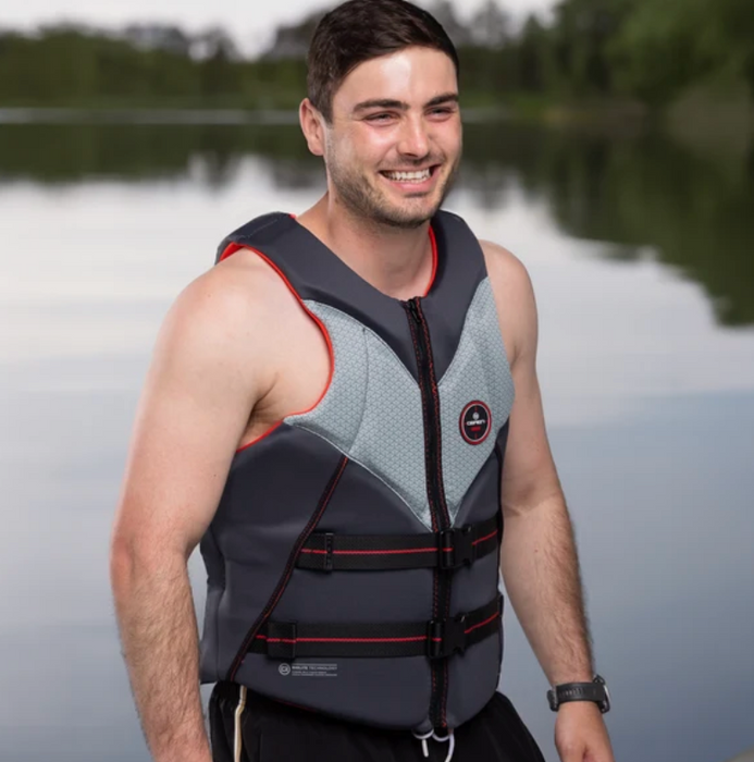 Obrien 2027 Men's Aviator Life Jacket - Red