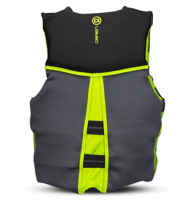 Obrien 2027 Men's Flex V-Back Life Jacket - Black/Green
