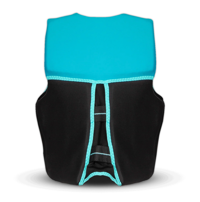 Obrien 2027 Youth Flex V-Back Life Jacket - Black/Aqua