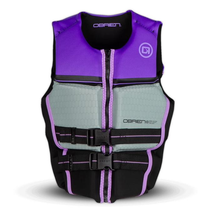 Obrien 2027 Junior V-Back Life Jacket (Purple/Gray)
