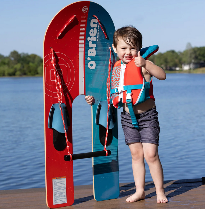 Obrien 2027 Platform Trainers Waterskis 46" (Red/Blue)
