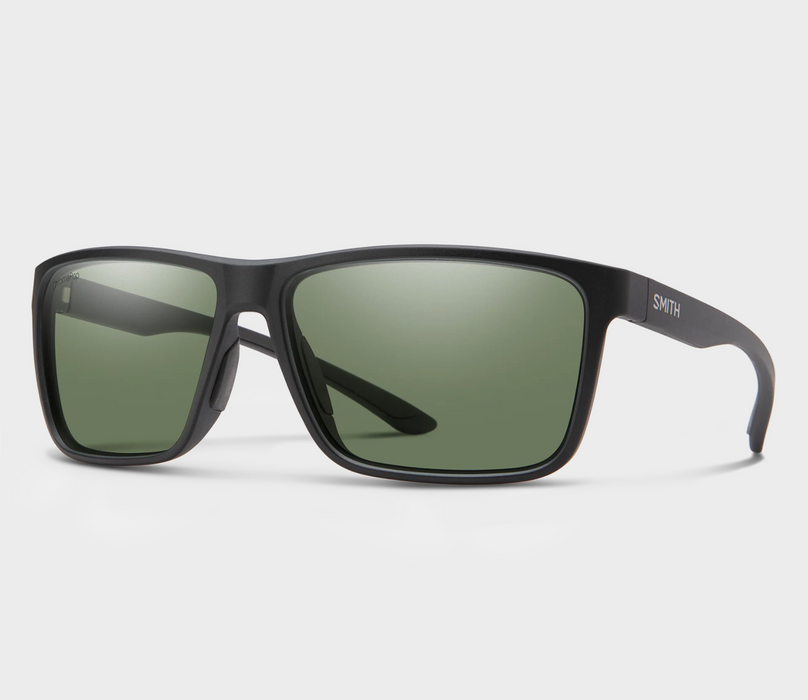 Smith Riptide Matte Black / ChromaPop Polarized Gray Green