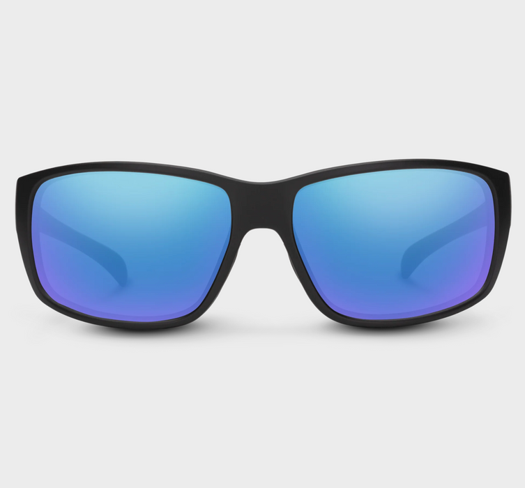 Suncloud Milestone Matte Black / Polar Blue Mirror