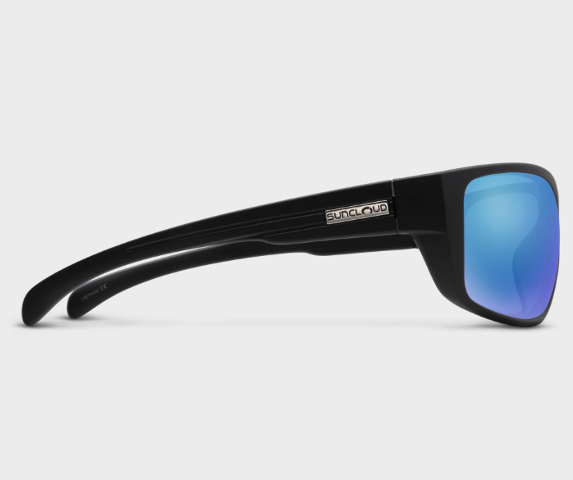 Suncloud Milestone Matte Black / Polar Blue Mirror