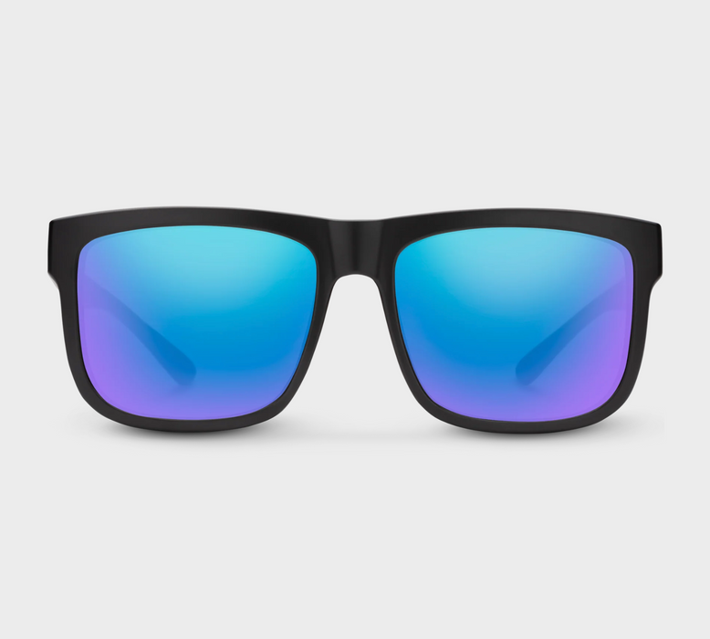Suncloud Quiver Matte Black / Polar Blue Mirror