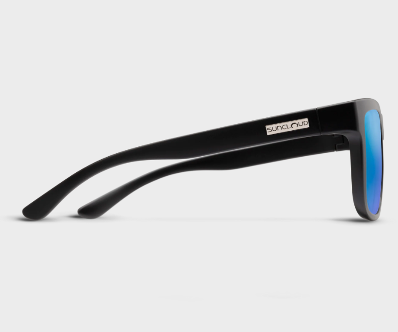 Suncloud Quiver Matte Black / Polar Blue Mirror