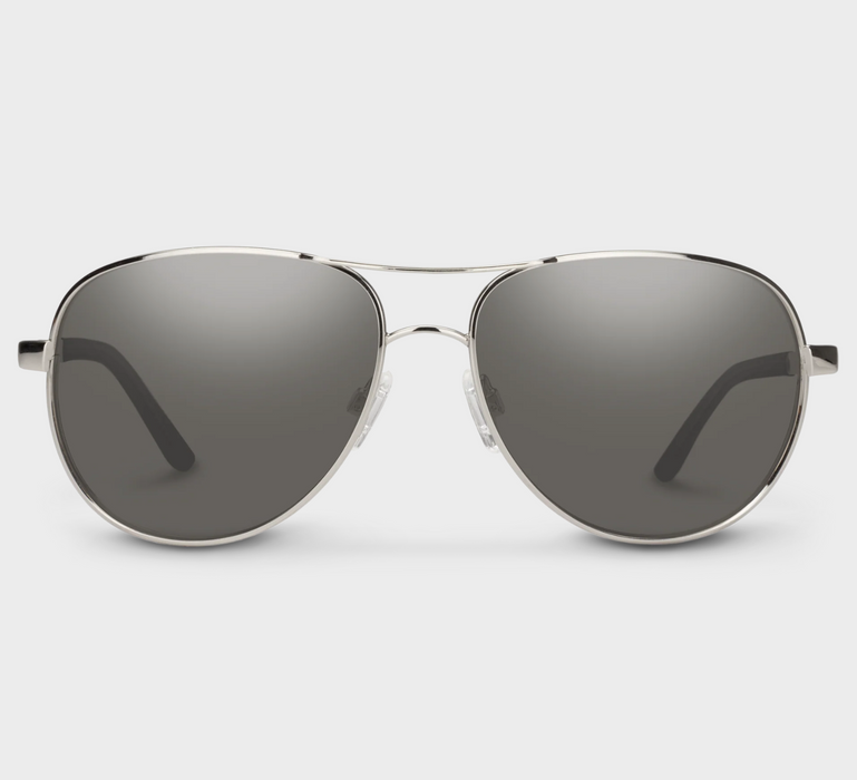 Suncloud Aviator Silver Polar Gray