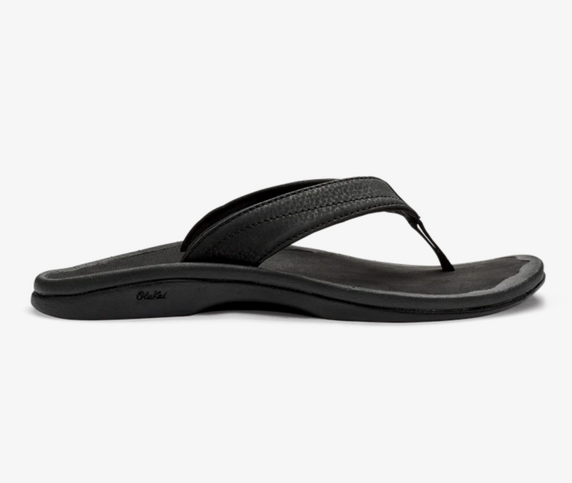 OluKai Ohana Womens Sandal - Black/Black