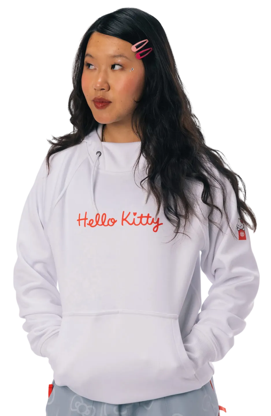 686 WM HELLO KITTY BD FLC P/O HOODY - Hello Kitty White Red ...