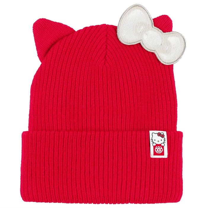686 WOMENS HELLO KITTY BEANIE - Hello Kitty Red