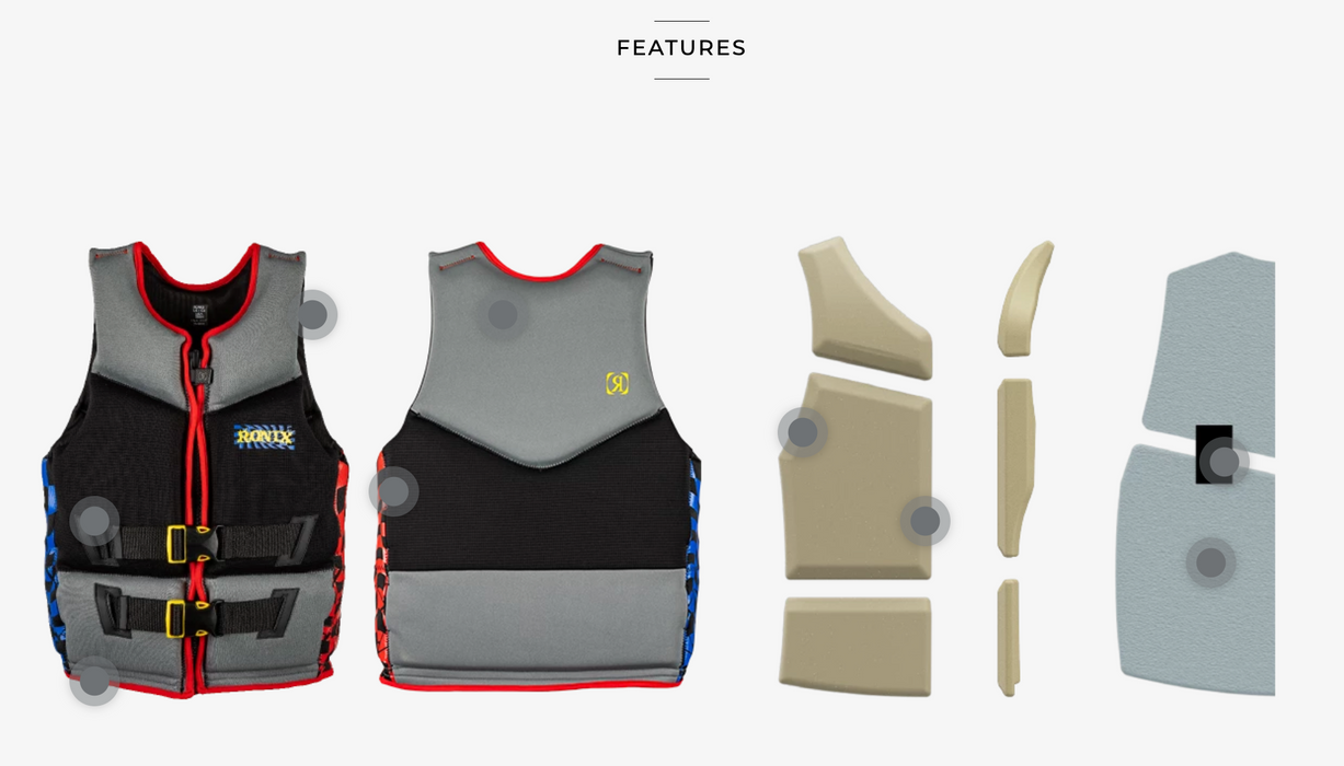 Radar 2026 Boy's Teen Capella 3.0 L70 US/CA CGA Life Vest - Driver's Ed - Grey/Blk.