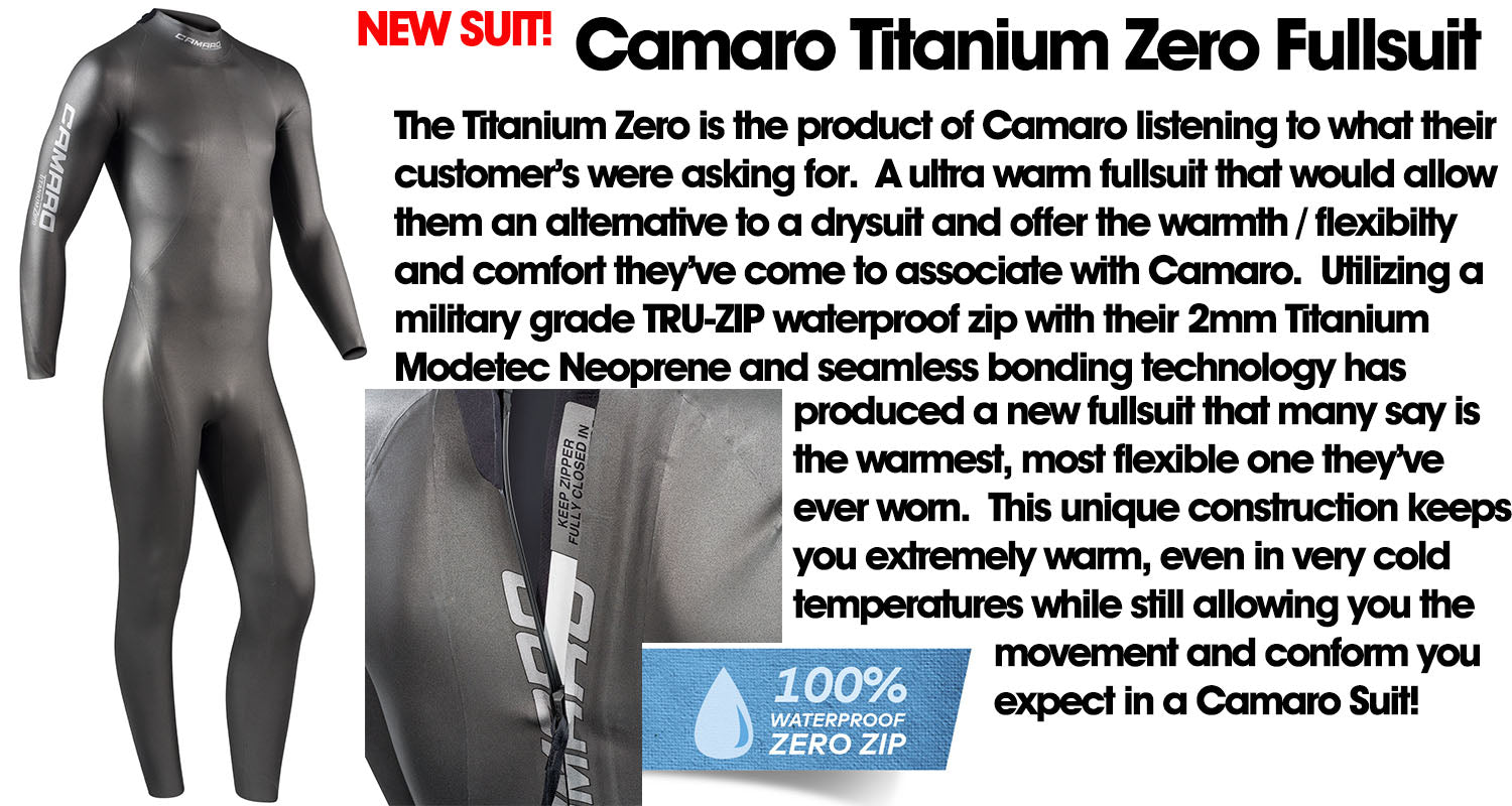 Camaro Titanium Zero Overall Full Wetsuit — Performance Ski & Surf