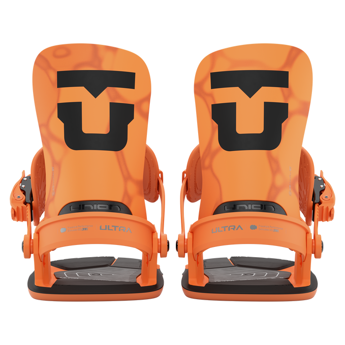 Union 2026 Ultra Men Freestyle Snowboard Bindings Orange