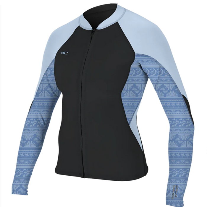 ONeill Womens Bahia 1/0.5MM Fullzip Jacket Tempsteel / SurfAB / Chamblu
