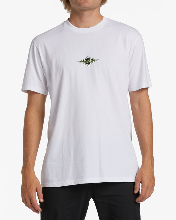 Billabong Diamond Wave T Shirt- White (WHT)