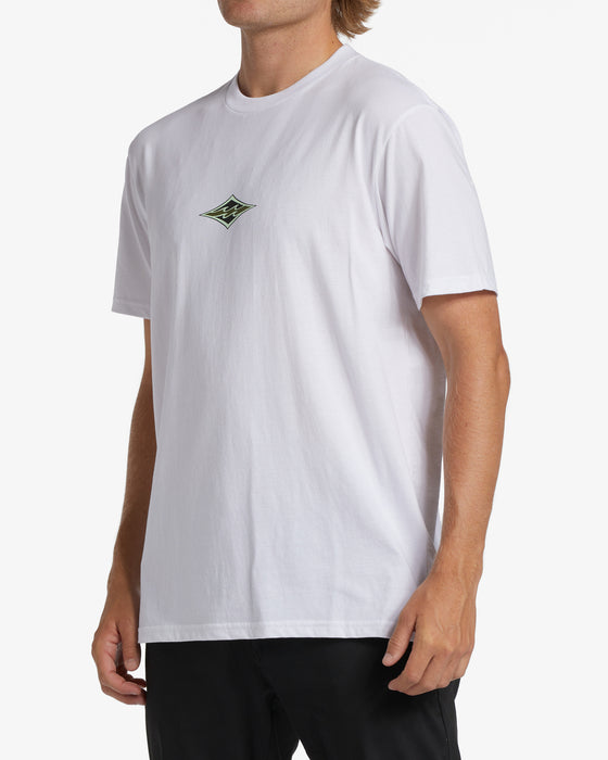 Billabong Diamond Wave T Shirt- White (WHT)