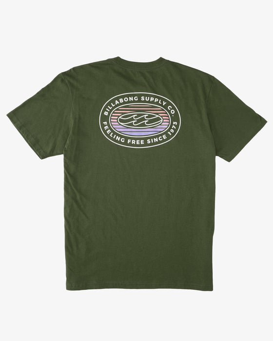 Billabong Artic T Shirt- Washed Olive (GNR0)